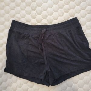 90 Degree By Reflex Women's Dark Charcoal Athletic Lounge Shorts